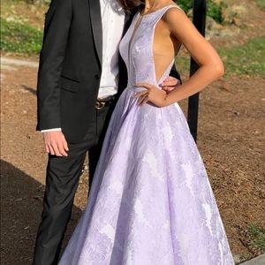 Sherri hill light purple prom dress
